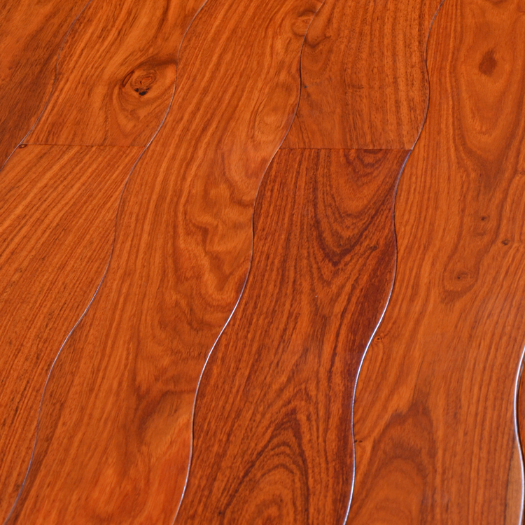 Curved Wood Flooring - Engineered Mahogany Curved Wood Flooring